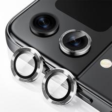 ENKAY ENKAY Galaxy Z Flip 5 Linsskydd Aluminium H&auml;rdat Glas Silver - Teknikhallen.se