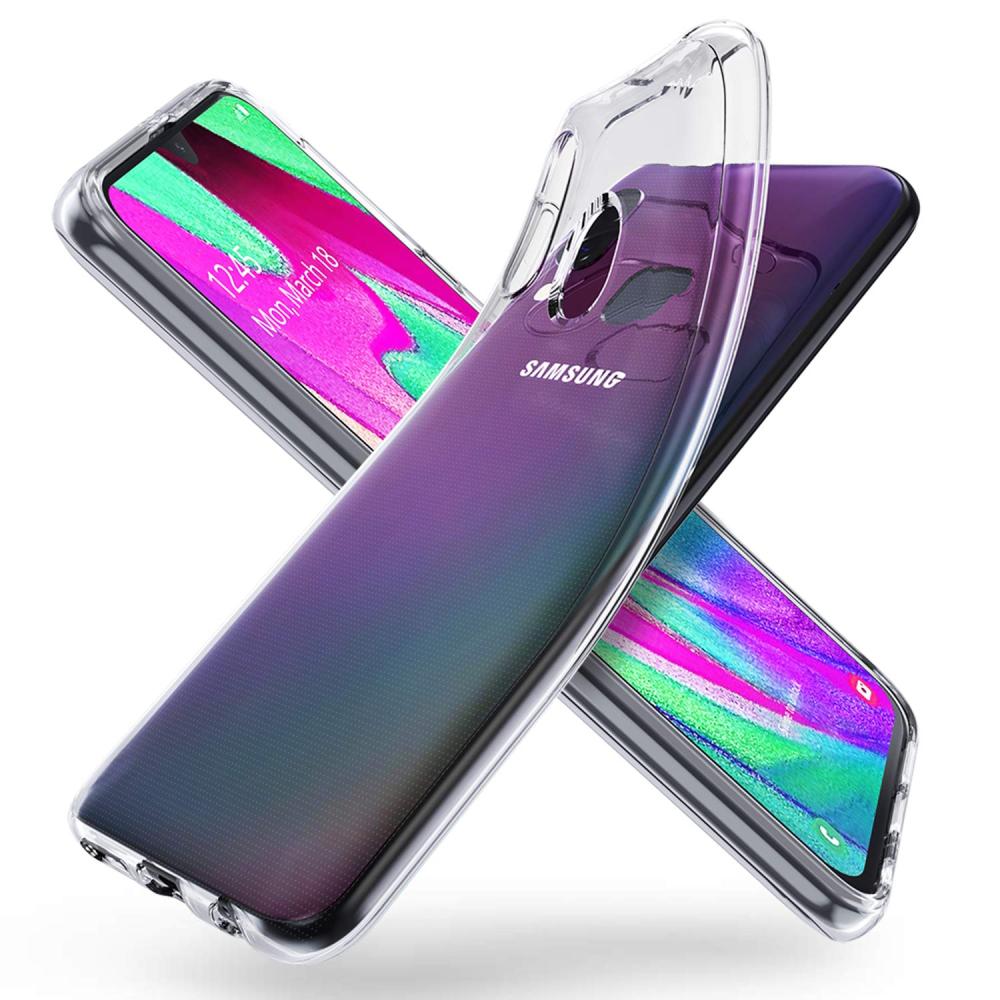  Samsung Galaxy A40 - Transparent TPU Skal - Teknikhallen.se