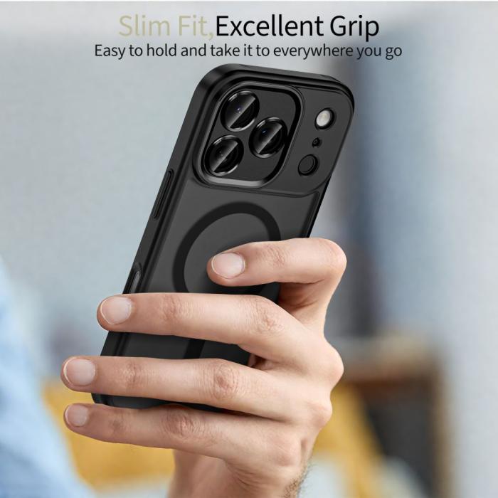 Bild 5, Tech-Protect Tech-Protect iPhone 17 Pro Max Skal MagSafe MagCam Matt Svart - Teknikhallen.se