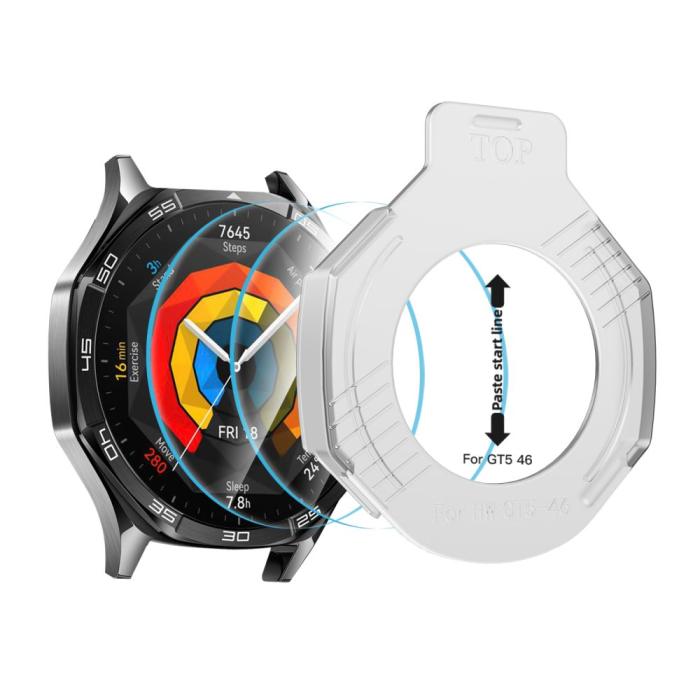 Bild 5, Tech-Protect Tech-Protect Huawei Watch GT 5 46 mm 2-PACK Skärmskydd - Teknikhallen.se