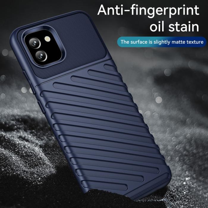 Bild 5,  Samsung Galaxy A03 Skal Twill Textur Blå - Teknikhallen.se
