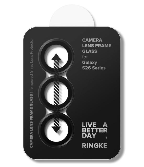Bild 5, Ringke Ringke Galaxy S26/S26 Plus 2-PACK Linsskydd Härdat Glas Svart - Teknikhallen.se