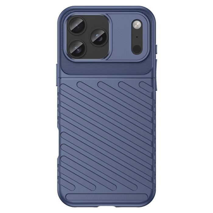 Bild 2,  iPhone 18 Pro Max/17 Pro Max TPU Skal Vävt Mönster Blå - Teknikhallen.se