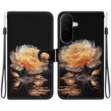  Samsung Galaxy A27 5G Fodral L&auml;der Blomma Guld - Teknikhallen.se