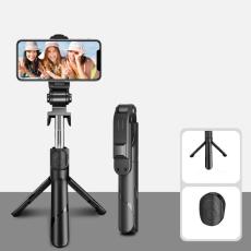  Selfie Stick Tripod Tr&aring;dl&ouml;s Bluetooth 360&deg; Svart - Teknikhallen.se