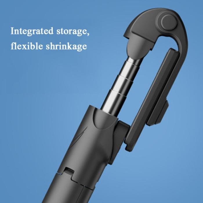 Bild 3,  Selfie Stick Tripod Trådlös Bluetooth 360° Svart - Teknikhallen.se