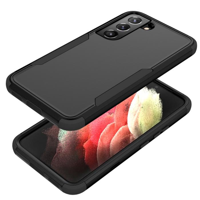 Bild 2,  Samsung Galaxy S22 Skal Hybrid Shockproof Svart - Teknikhallen.se