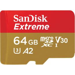 SanDisk SanDisk MicroSDXC Extreme 64 GB 170MB/s Inkl. Adapter - Teknikhallen.se