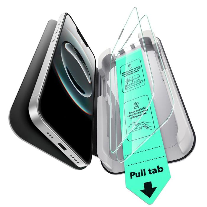 Bild 2, ESR ESR iPhone 17e/16e/14/13/13 Pro 2-PACK Skärmskydd UltraFit Härdat Glas - Teknikhallen.se