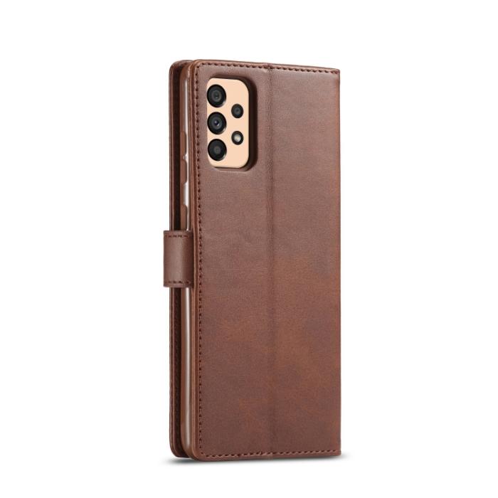 Bild 3, LC.IMEEKE LC.IMEEKE Samsung Galaxy A33 5G Fodral Läder Brun - Teknikhallen.se