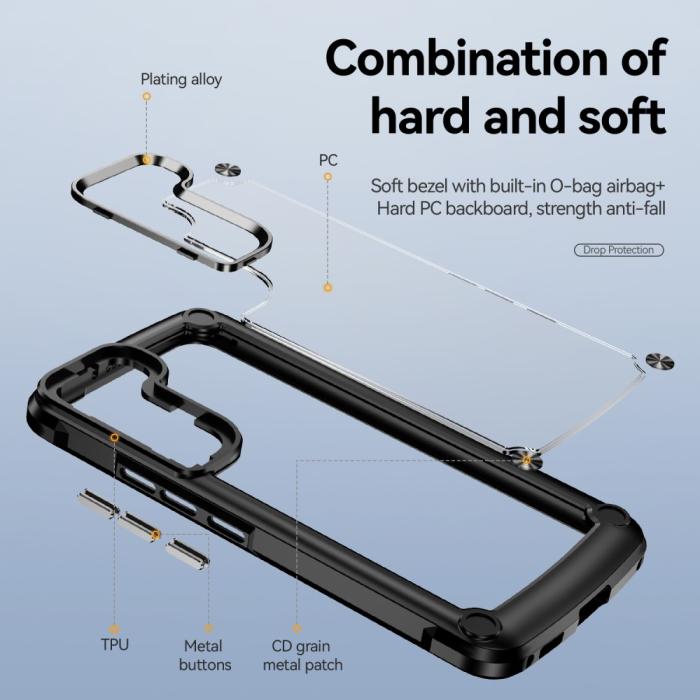 Bild 4,  Samsung Galaxy S23 Skal Xtreme Shockproof Hybrid Svart - Teknikhallen.se