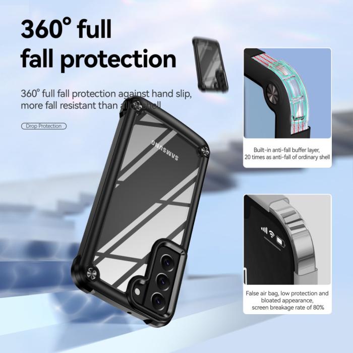 Bild 5,  Samsung Galaxy S23 Skal Xtreme Shockproof Hybrid Svart - Teknikhallen.se