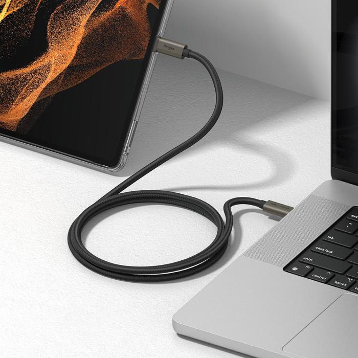 Bild 5, Ringke Ringke 1m 240W PD USB 3.2 Gen 2x2 USB-C - USB-C Ka - Teknikhallen.se