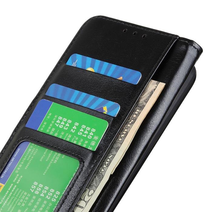 Bild 4,  Samsung Galaxy A16 Fodral Crazy Horse Läder Svart - Teknikhallen.se