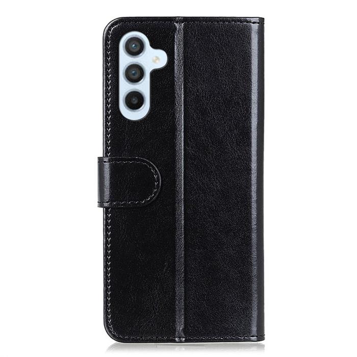 Bild 6,  Samsung Galaxy A16 Fodral Crazy Horse Läder Svart - Teknikhallen.se
