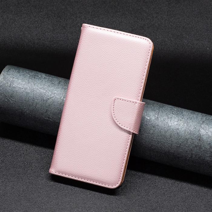 Bild 4,  iPhone 15 Plus Fodral Shark Litchi Läder Roséguld - Teknikhallen.se