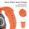 ColorPop Apple Watch 38/40/41 mm Silikon Armband (M/L) Orange - Teknikhallen.se