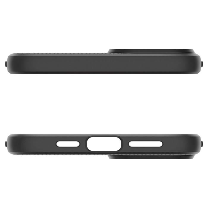 Bild 6, Spigen Spigen iPhone 15 Plus Skal Liquid Air Matt Svart - Teknikhallen.se