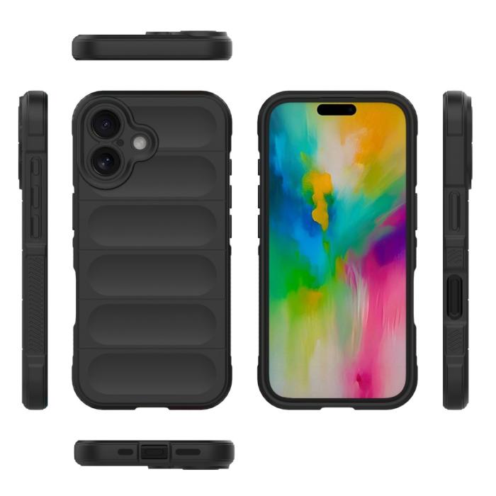 Bild 6,  iPhone 16 Skal Magic Shield Svart - Teknikhallen.se