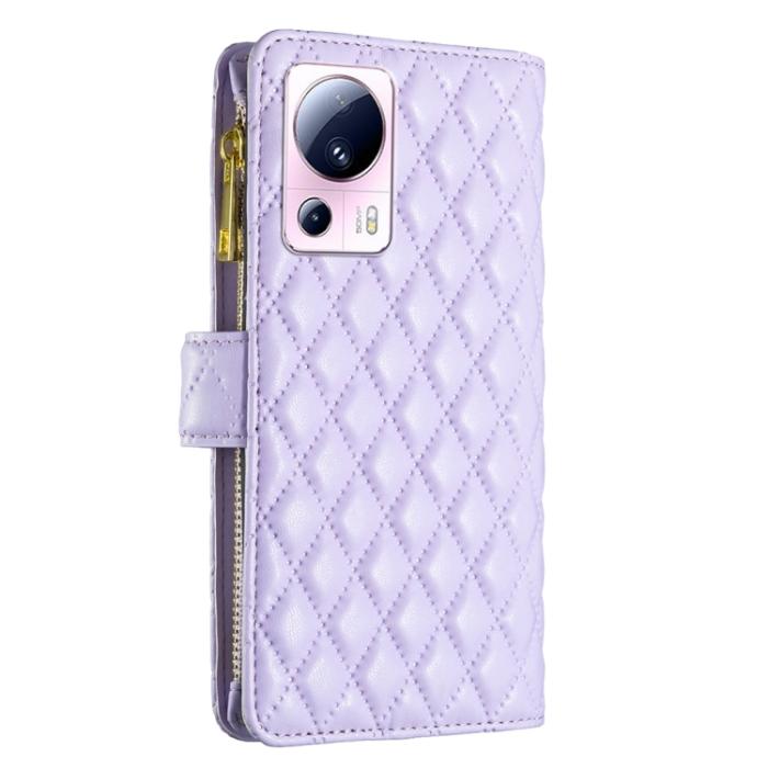 Bild 3, BINFEN BINFEN Xiaomi 13 Lite 5G Fodral Diamond Multifunktionell Lila - Teknikhallen.se