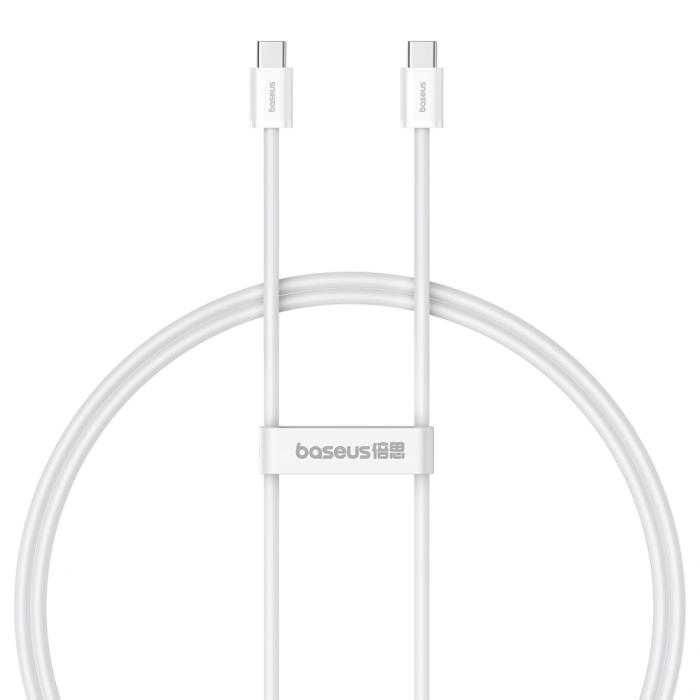 Bild 6, BASEUS Baseus 1m 30W PD USB-C - USB-C Kabel Superior Series 2 Vit - Teknikhallen.se
