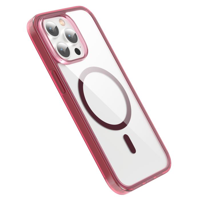 Bild 3, ColorPop ColorPop iPhone 13 Pro Max Skal CH MagSafe Transparent/Röd - Teknikhallen.se