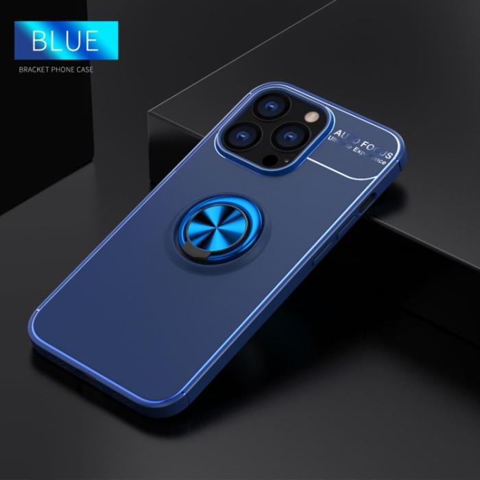 Bild 2,  iPhone 14 Pro Max Skal Ring Blå - Teknikhallen.se