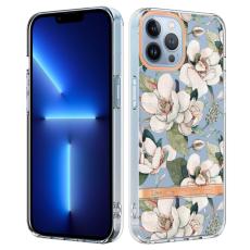  iPhone 15 Pro Skal Med Tryck Gr&ouml;n Gardenia - Teknikhallen.se