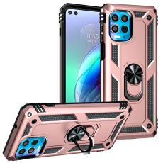  Motorola Moto G100 Skal Hybrid Ring Skal Ros&eacute;guld - Teknikhallen.se
