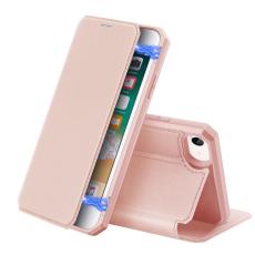 DUX DUCIS iPhone 7/8/SE (2020/2022) - DUX DUCIS Shockproof Pl&aring;nboksfodral - Ros&eacute;guld - Teknikhallen.se