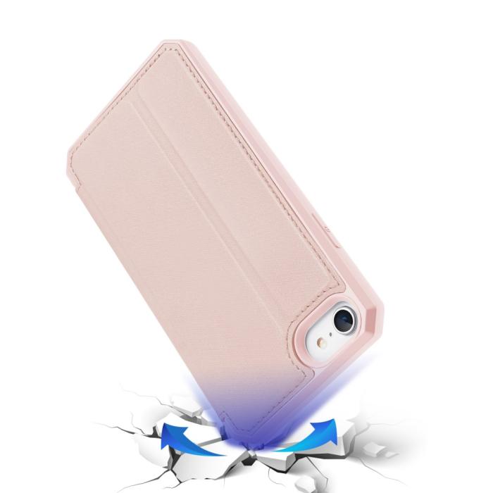 Bild 4, DUX DUCIS iPhone 7/8/SE (2020/2022) - DUX DUCIS Shockproof Plånboksfodral - Roséguld - Teknikhallen.se