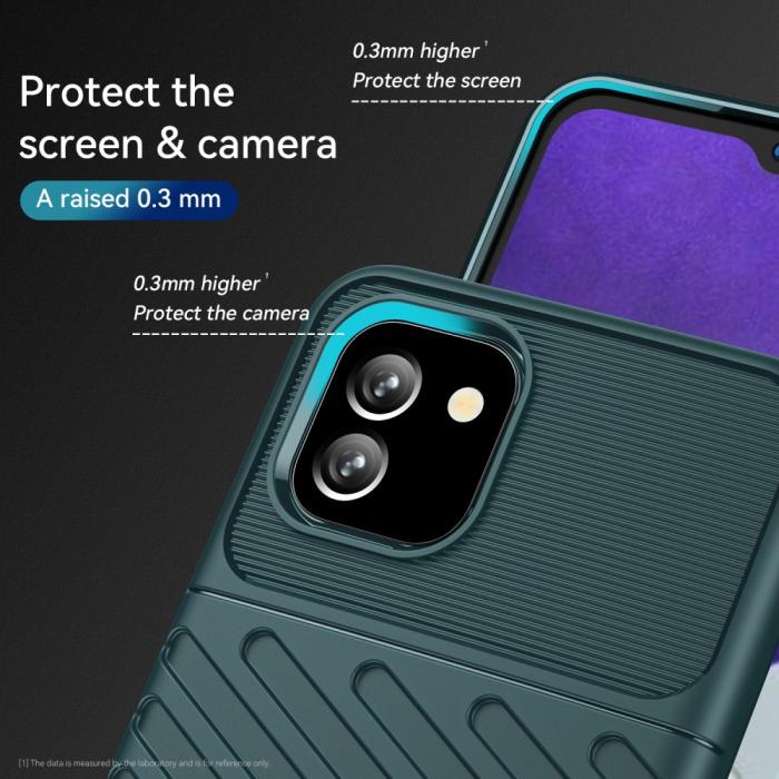 Bild 4,  Samsung Galaxy A03 Skal Twill Textur Grön - Teknikhallen.se