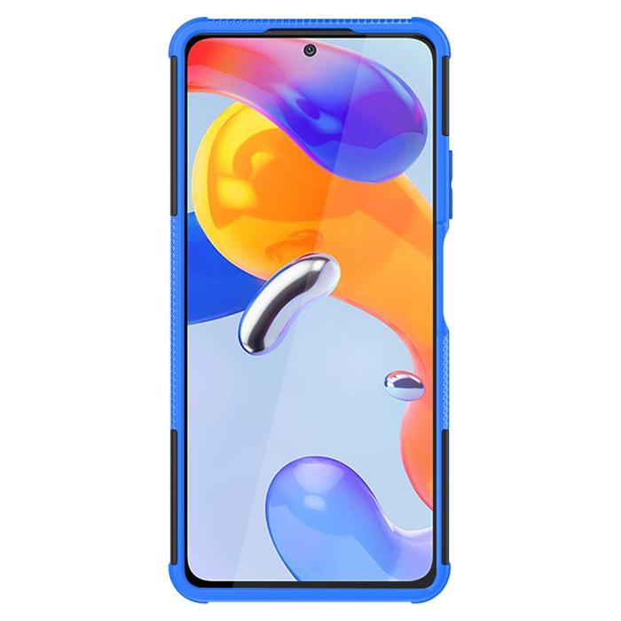 Bild 3,  Xiaomi Redmi Note 11 Pro 5G Skal Stöttåligt med Stöd Blå - Teknikhallen.se