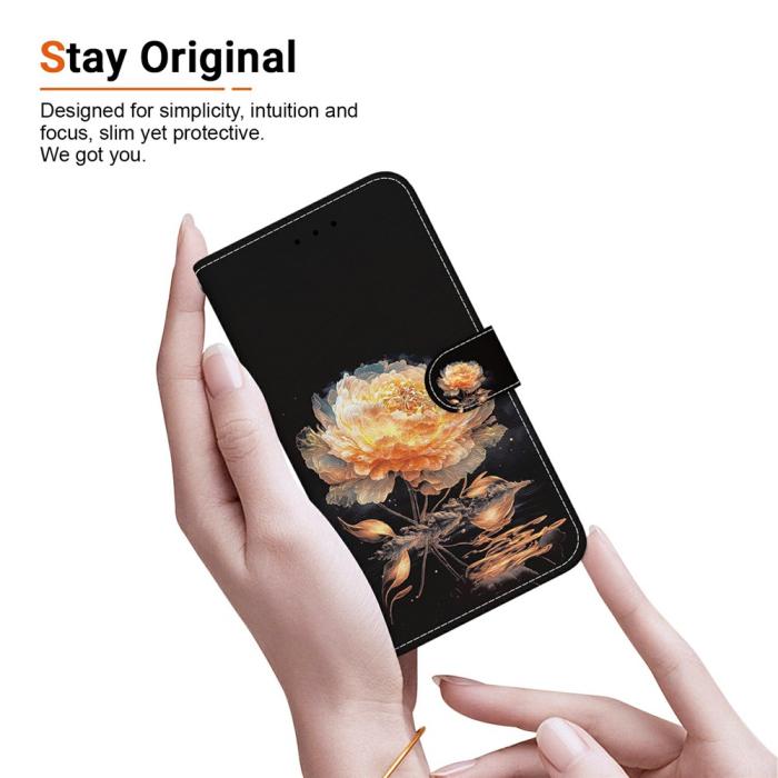 Bild 4,  Samsung Galaxy A27 5G Fodral Läder Blomma Guld - Teknikhallen.se