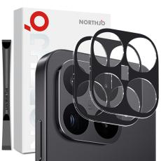NORTHJO NORTHJO Xiaomi 17T 2-PACK Linsskydd H&auml;rdat glas Svart - Teknikhallen.se