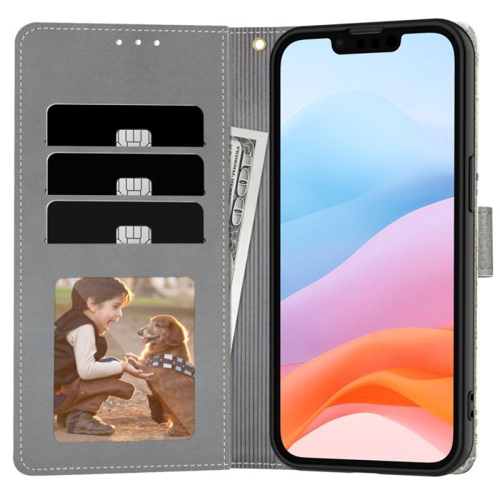 Bild 4, Tech-Protect Tech-Protect iPhone 17e / 16e Fodral Läder Spring Flowers - Teknikhallen.se