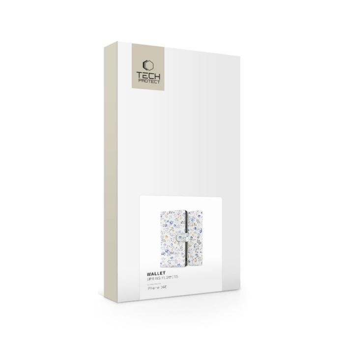 Bild 5, Tech-Protect Tech-Protect iPhone 17e / 16e Fodral Läder Spring Flowers - Teknikhallen.se