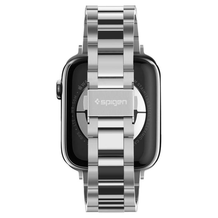 Bild 5, Spigen Spigen Apple Watch 38/40/41/42 mm Armband Modern Fit Silver - Teknikhallen.se