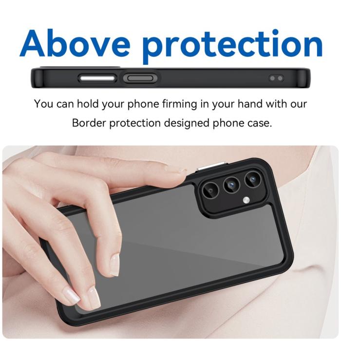 Bild 4,  Samsung Galaxy A15 5G Skal TPU/Akryl Svart - Teknikhallen.se