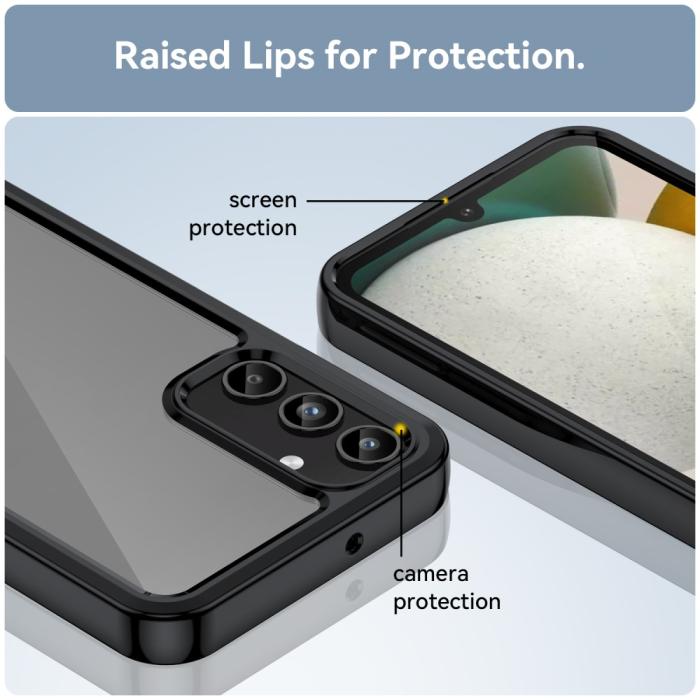 Bild 6,  Samsung Galaxy A15 5G Skal TPU/Akryl Svart - Teknikhallen.se