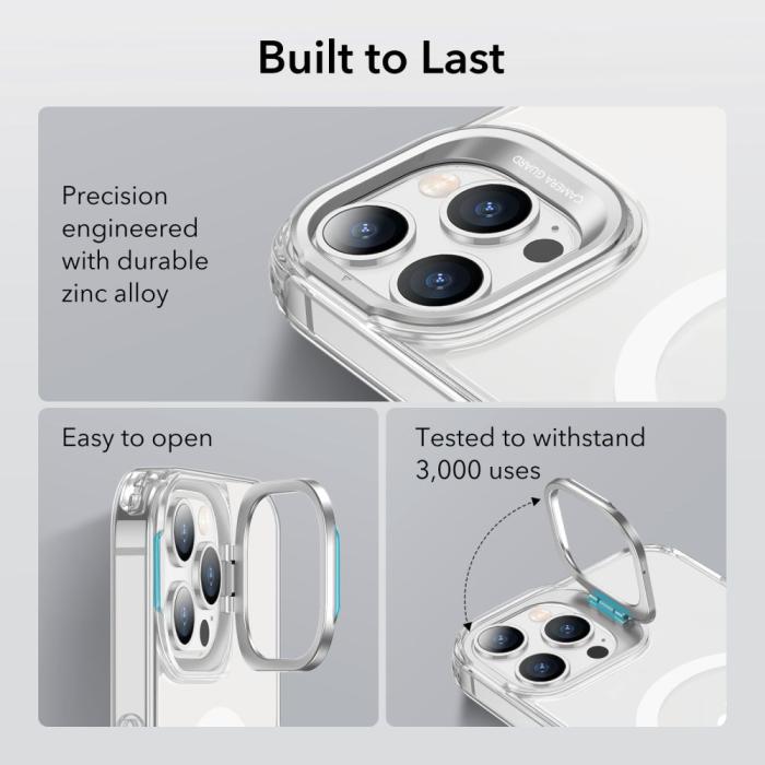Bild 4, ESR ESR iPhone 14 Pro Skal Kickstand HaloLock MagSafe Transparent - Teknikhallen.se