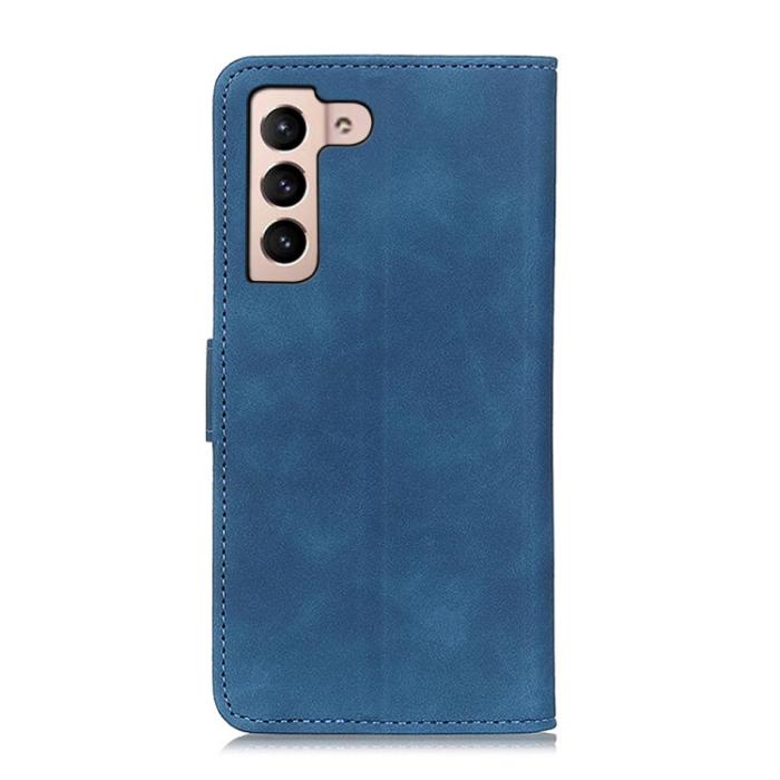 Bild 3, KHAZNEH KHAZNEH Samsung Galaxy S22 Fodral Retro Läder Blå - Teknikhallen.se