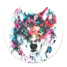 PopSockets PopSockets Avtagbart Grip med St&auml;llfunktion Wolf - Teknikhallen.se