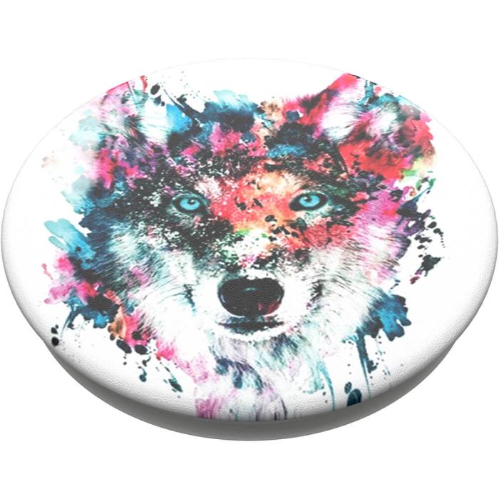 Bild 4, PopSockets PopSockets Avtagbart Grip med Ställfunktion Wolf - Teknikhallen.se