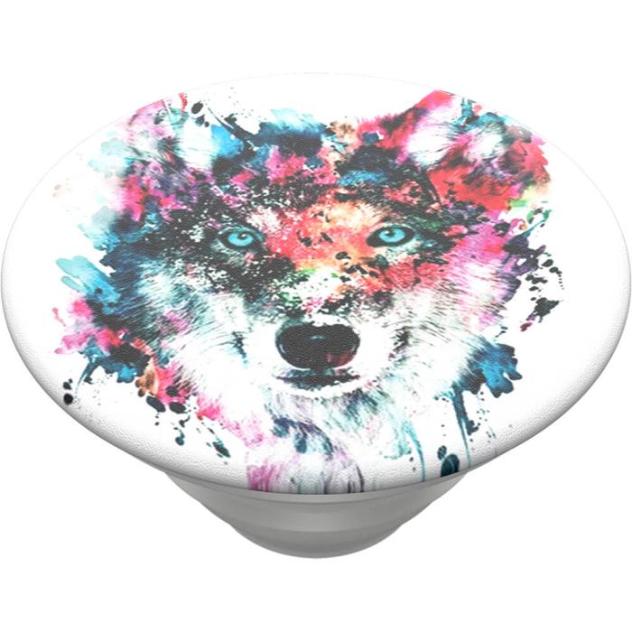 Bild 5, PopSockets PopSockets Avtagbart Grip med Ställfunktion Wolf - Teknikhallen.se