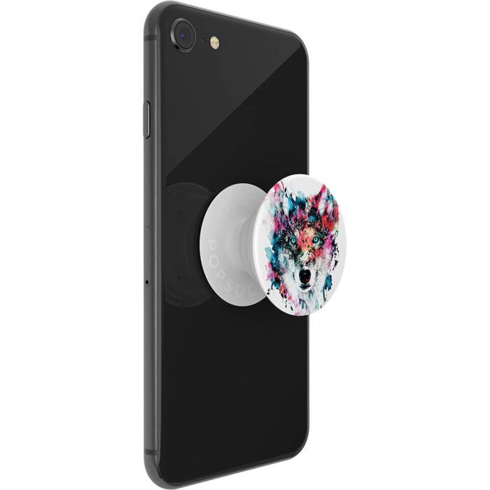 Bild 7, PopSockets PopSockets Avtagbart Grip med Ställfunktion Wolf - Teknikhallen.se