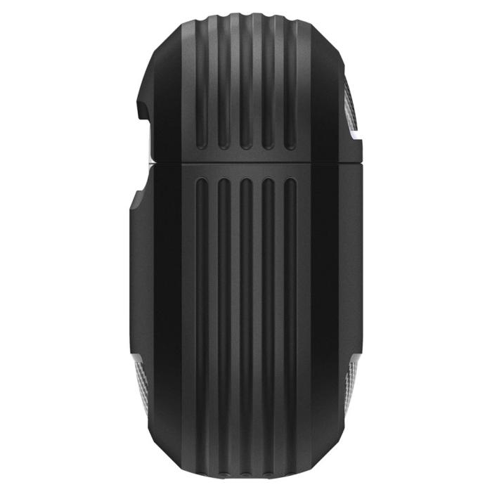 Bild 5, Spigen Spigen AirPods 4 Skal Rugged Armor Matt Svart - Teknikhallen.se