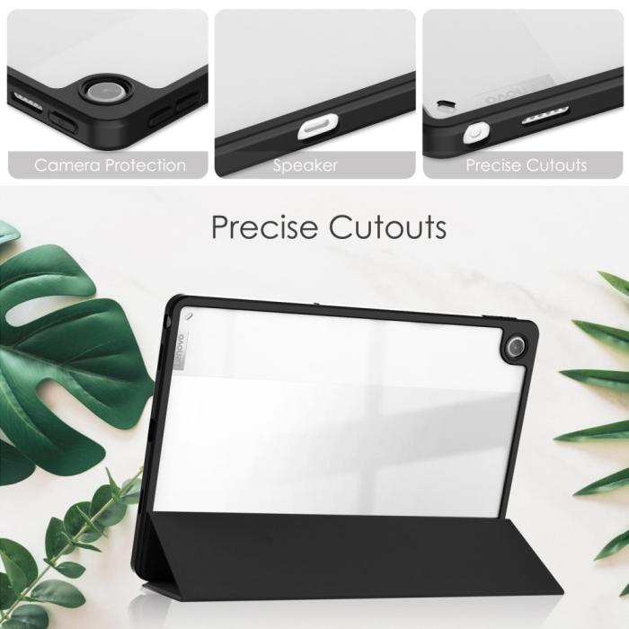 Bild 5,  Lenovo Tab M10 Plus Gen 3 Fodral Tri-Fold Hybrid Svart - Teknikhallen.se