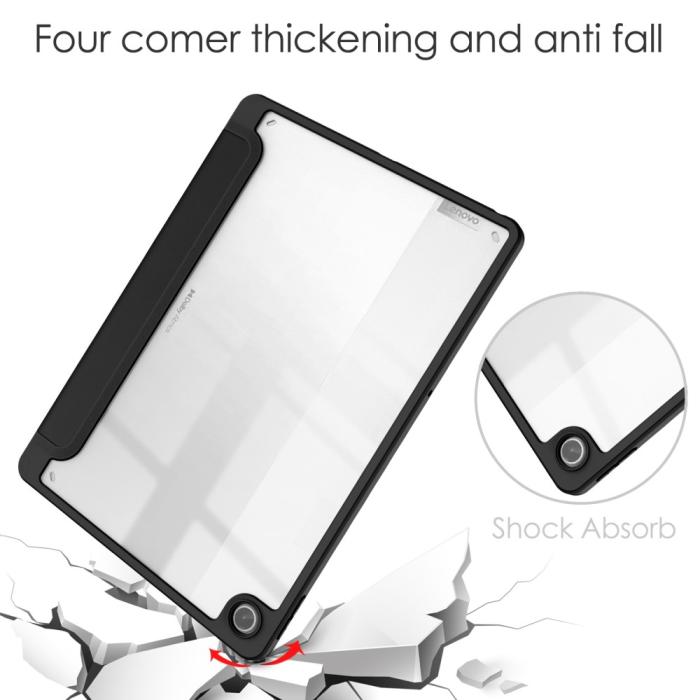 Bild 6,  Lenovo Tab M10 Plus Gen 3 Fodral Tri-Fold Hybrid Svart - Teknikhallen.se
