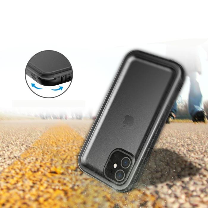 Bild 2, Tech-Protect Tech-Protect iPhone 7/8/SE Skal 360 IP68 Shellbox Svart - Teknikhallen.se